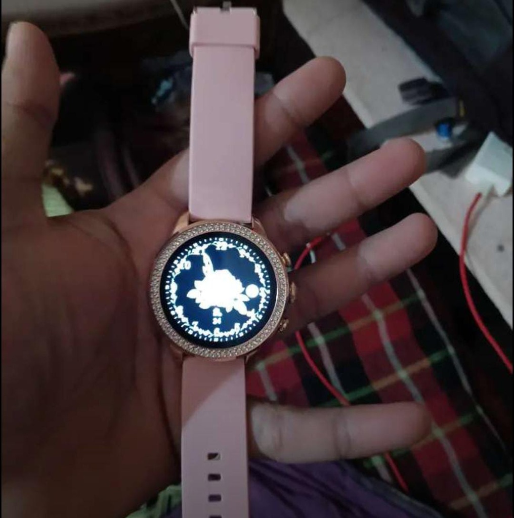 Smartwatch with Pink Band